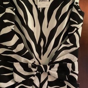 Kate Spade Jillian zebra print dress